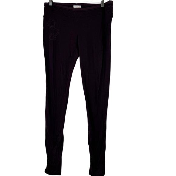 Icebreaker Pants - Icebreaker Women's Purple Nature 200 Merino Wool Layer Leggings Size Large